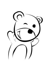 Naklejka premium Bär