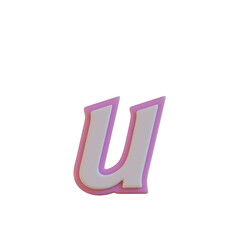 Romantic & Wedding 3D Alphabet or Lettering