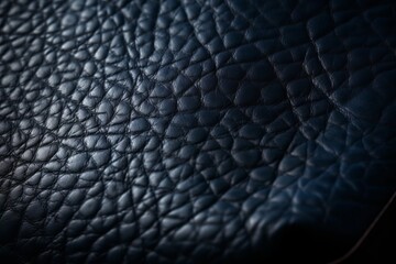 A close-up of textured black leather
