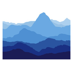 Mountain layers landscape 