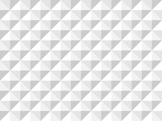 Decorative elegant seamless geometric pattern. White and gray repeatable relief tile texture. Minimal modern background