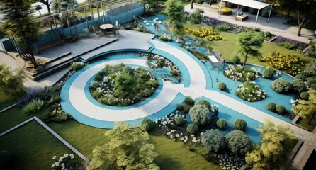 3d garden landscape planner templates, garden layout plan