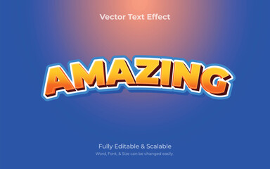 Amazing 3D Vector Text Effect, Fully Editable Text Effect