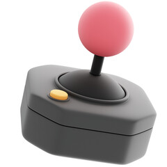 Arcade game controller icon. 3d rendering © StockStyle