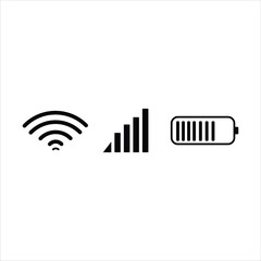 Status bar icon,Vector Illustration.