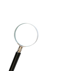 Close-up magnifier on a transparent background