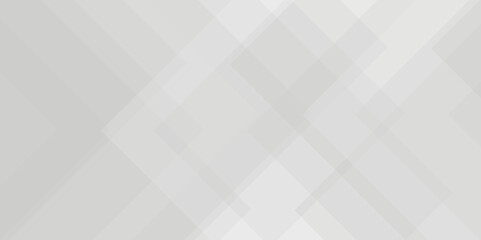 Abstract minimal geometric white and gray light background design. white transparent material in triangle diamond and squares shapes in random geometric pattern.