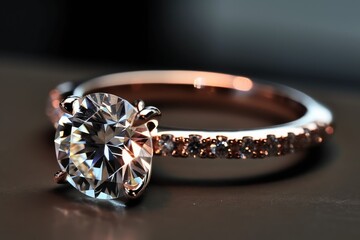 fashionable platinum ring jewelry shot for royal wedding generative ai