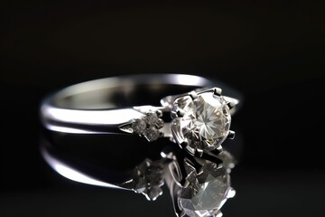 eye catching premium ring jewel photo shot for wedding event generative ai