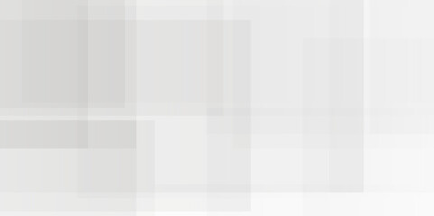 Abstract minimal geometric white and gray light background design. white transparent material in triangle diamond and squares shapes in random geometric pattern.