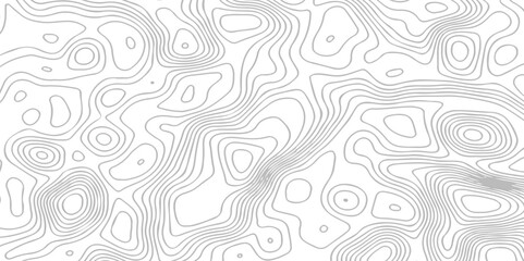 Topographic map background geographic line map with elevation assignments. The black on white contours vector topography stylized height of the lines map.