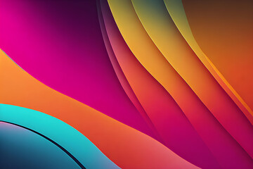 Abstract background with waves. AI