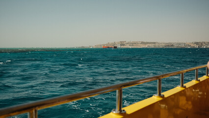 view of the sea from a boat