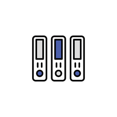 Files icon design with white background stock illustration