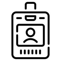 Hospital ID Badge Icon