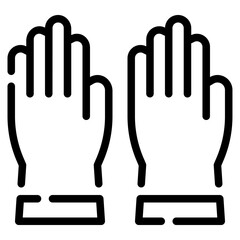 Medical Gloves Icon