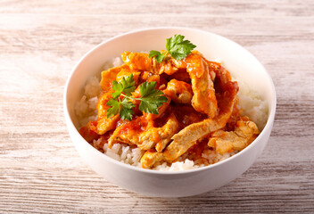 Turkey stew in tomato sauce