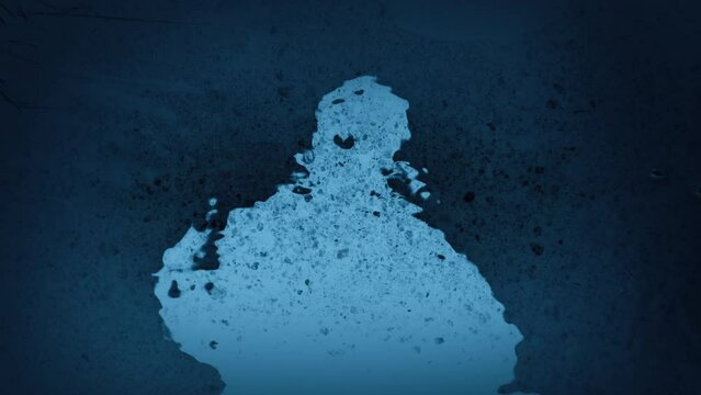 Anonymous Man Reflects In River - Police Forensics Concept