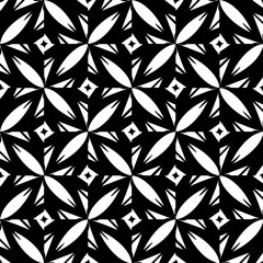 White background with black pattern. Seamless texture for fashion, textile design,  on wall paper, wrapping paper, fabrics and home decor. Simple repeat pattern.