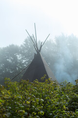 wigwam in the fog © Alla