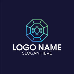 technology logo design