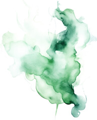 green watercolor stain.