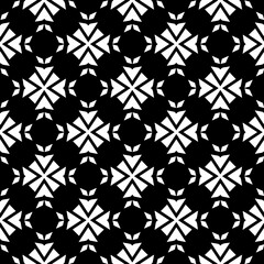 White background with black pattern. Seamless texture for fashion, textile design,  on wall paper, wrapping paper, fabrics and home decor. Simple repeat pattern.