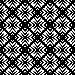 White background with black pattern. Seamless texture for fashion, textile design,  on wall paper, wrapping paper, fabrics and home decor. Simple repeat pattern.