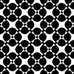 Fototapeta premium White background with black pattern. Seamless texture for fashion, textile design, on wall paper, wrapping paper, fabrics and home decor. Simple repeat pattern.