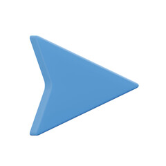 Arrow, 3d icon illustration with transparent background 