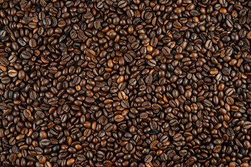 black coffee beans background