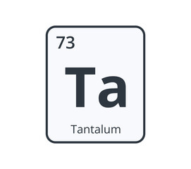Tantalum Chemical Symbol.