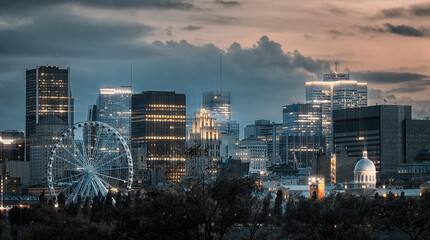 Downtown Montreal Dusk