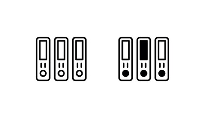 Files icon design with white background stock illustration