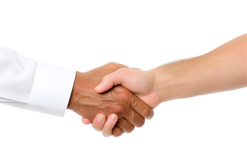 handshake isolated on transparent  background