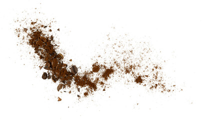 coffee ground and beans