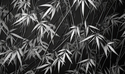 Leaves in the night light textured wallpaper.