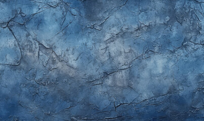 Fototapeta premium Textured dark blue old wall.