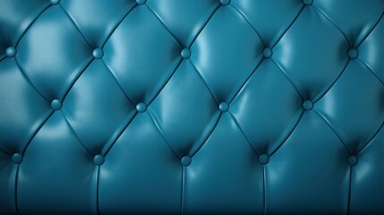  a close up of a blue leather upholstered wall.  generative ai