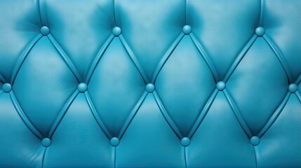  a close up of a blue leather upholstered wall.  generative ai
