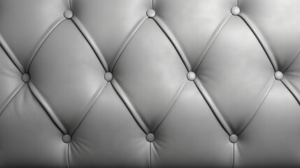  a black and white photo of a leather upholstered wall.  generative ai