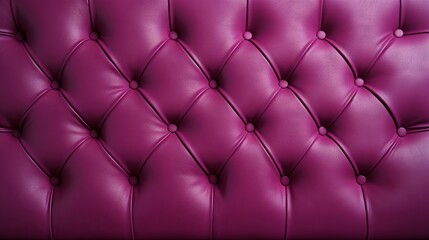  a close up of a purple leather upholstered chair.  generative ai