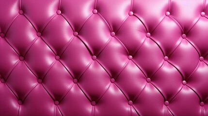  a close up of a pink leather upholstered wall.  generative ai