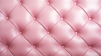 a close up of a pink leather upholstered wall.  generative ai