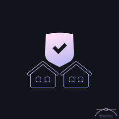 Obraz premium landlord insurance icon, vector design