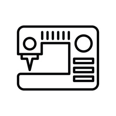 sewing machine icon design, illustration design