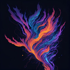 "Celestial Odyssey: Nebulae-Inspired Abstraction"