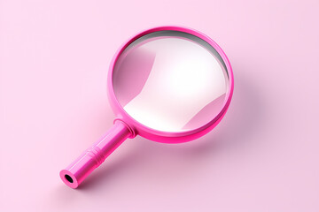 magnifying glass on pink background, illustration of an background, magnifying glass isolated, magnifying glass isolated on white, magnifying glass, , mockup