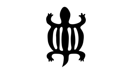 Denkyem Turtle Adinkra Tribal Symbol