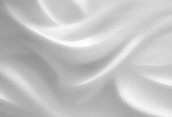 Naklejka premium White Minimal Smooth bend and soft gradient curve design white color background with very soft geometric. white color background elegant simplicity. The lines are sparse. AI Generative, illustration